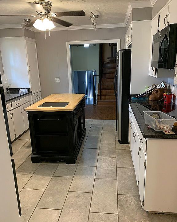 Tile floors and marble tops