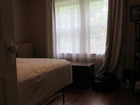 Radiators heat the rooms quietly.