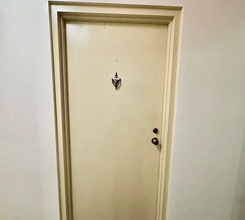 Front door of unit.