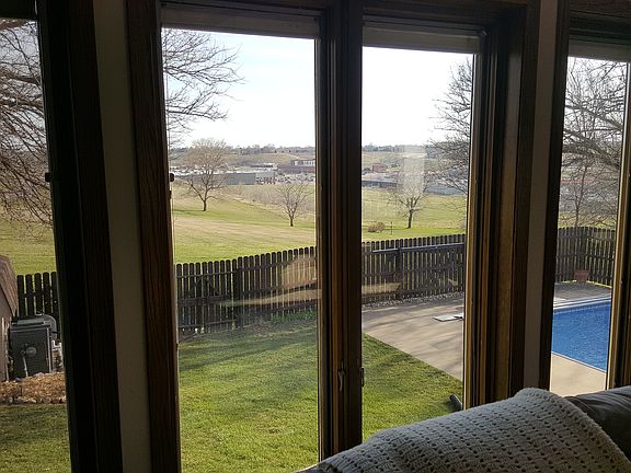 Looking out the back windows