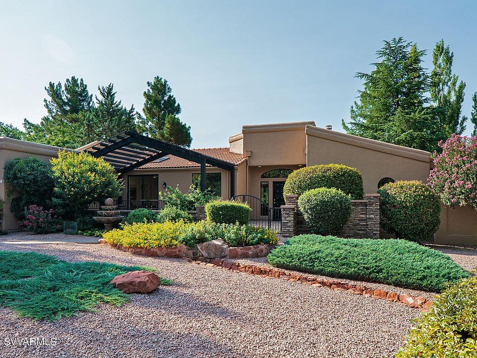 Luscious, well-maintained gardens.