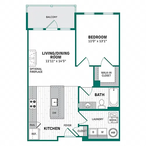 Floor plan A1 - The Refinery