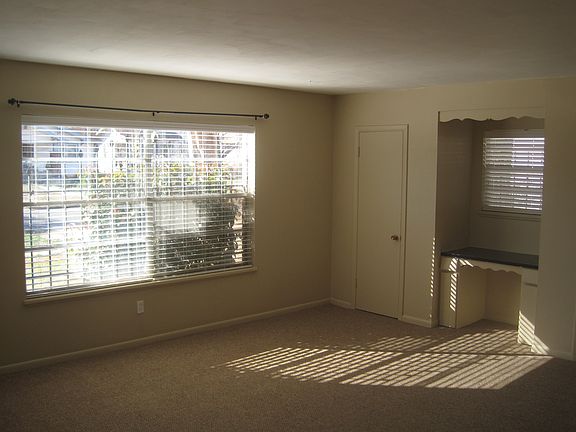 living room with desk nook