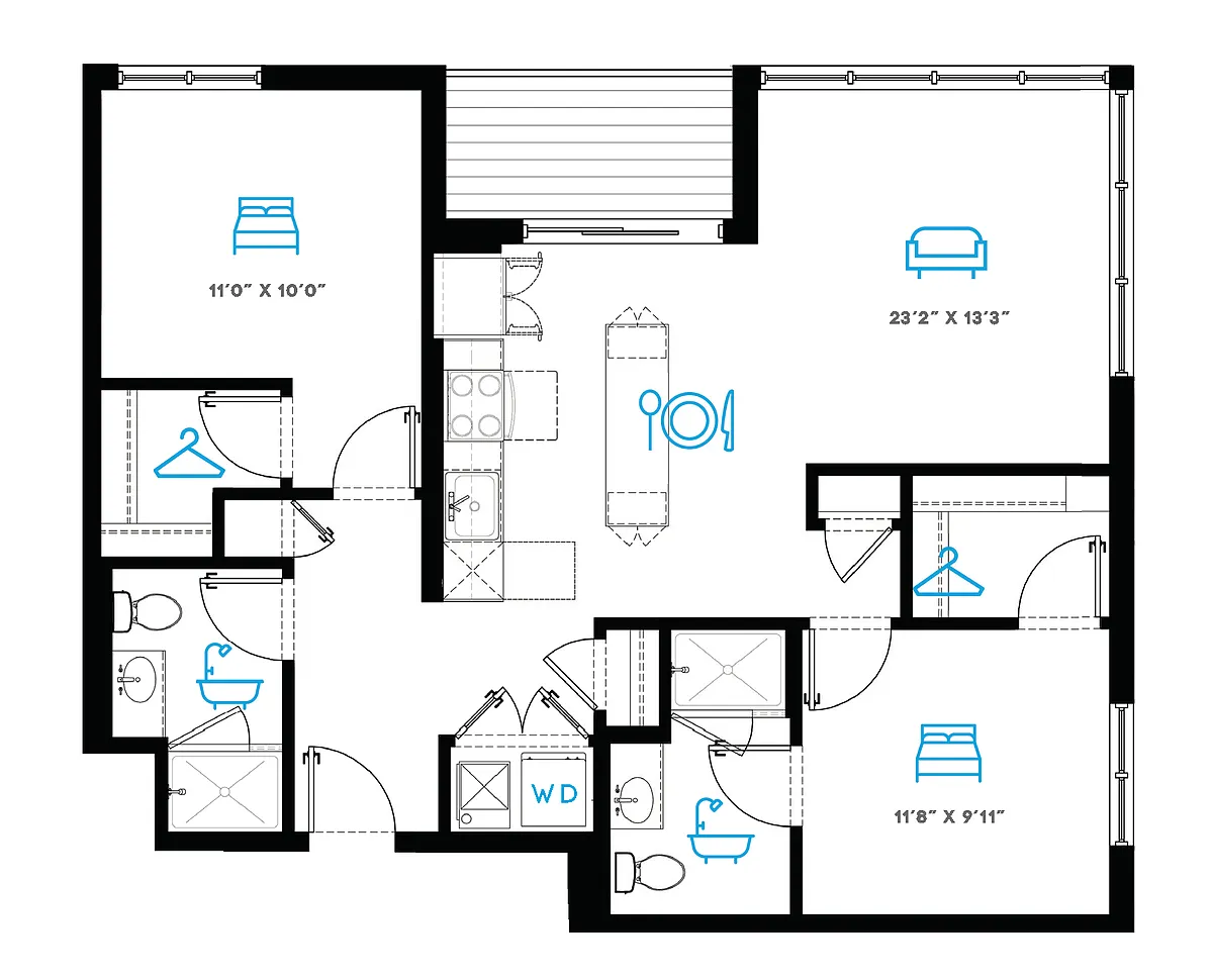 Floor plan 2G