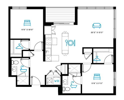 Floor plan 2G