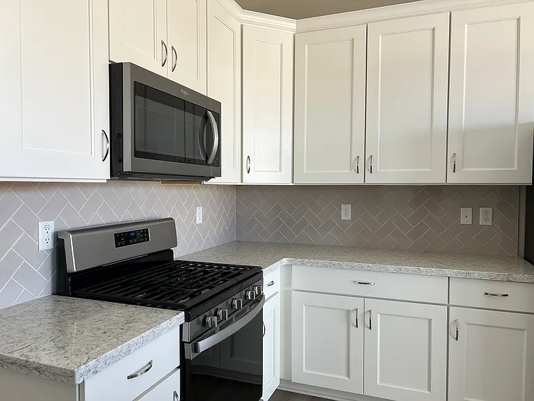 Lots of Counter Area & Cabinets, Microwave