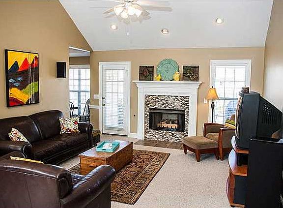 Entry foyer with wood floors