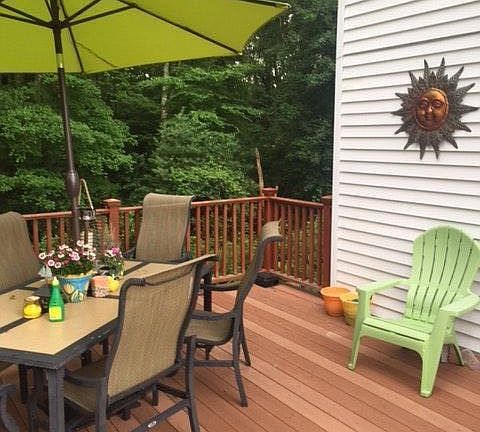 Large beautiful deck