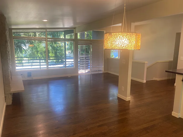 Living Room also showing front porch deck