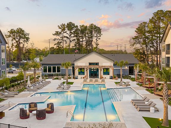 Resort-style swimming pool and sun deck