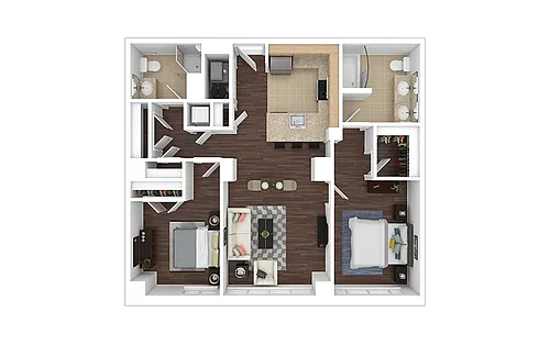 Floor plan B2 - Renovated