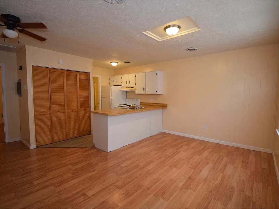 Living Room, Dining Room and Kitchen