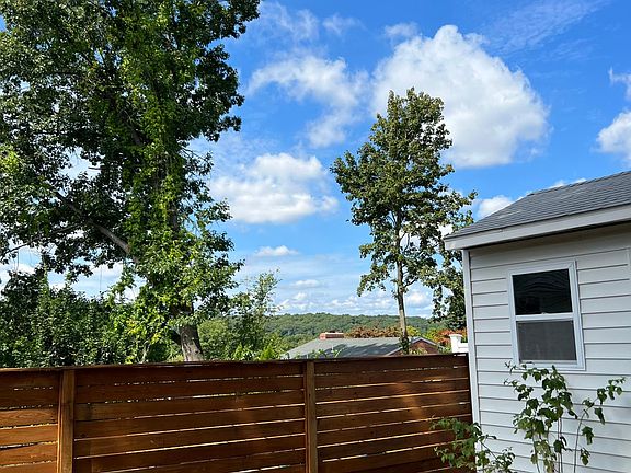 Private back yard view / shed. Shed is 10x12