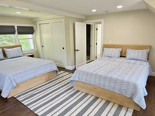 Bedroom 3 (2nd floor)- 2 Queen size beds. Room has built ins for added storage (see next picture).