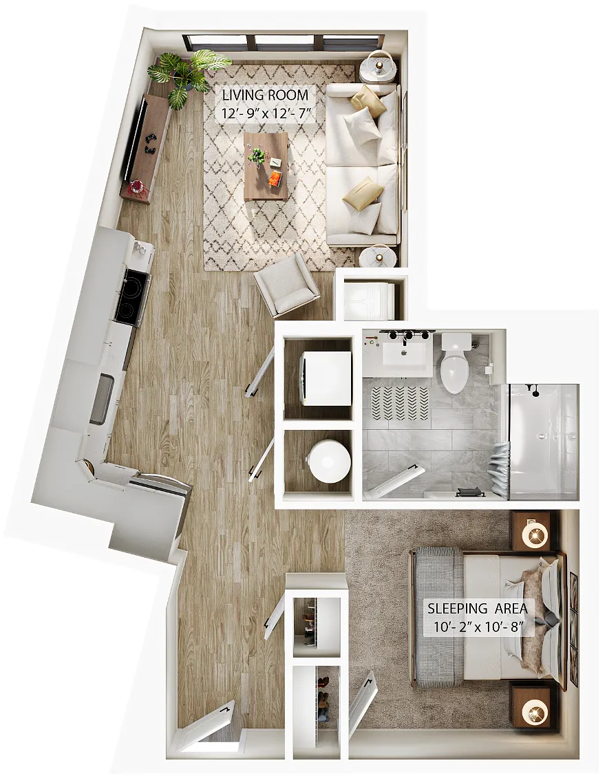 Floor plan Studio-S2