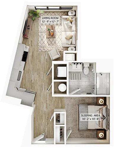 Floor plan Studio-S2