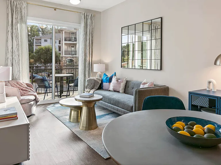 Living Room with Balcony and Hard Surface Flooring