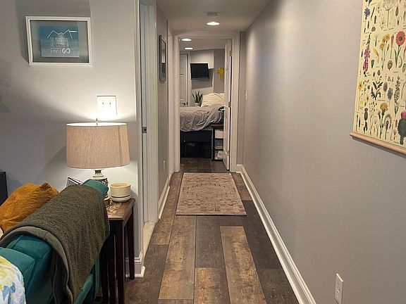 another view of the updated flooring