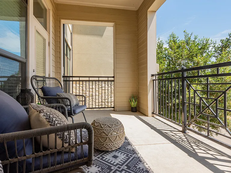 Tranquil Private Balcony at The Hendry Apartments, Garland, TX