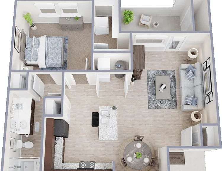 A1 ADA Floorplan Diagram