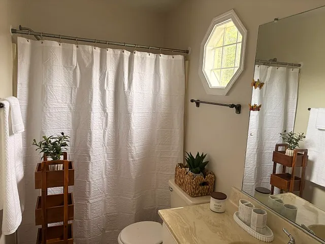 Updated Bathroom with modern finishes.