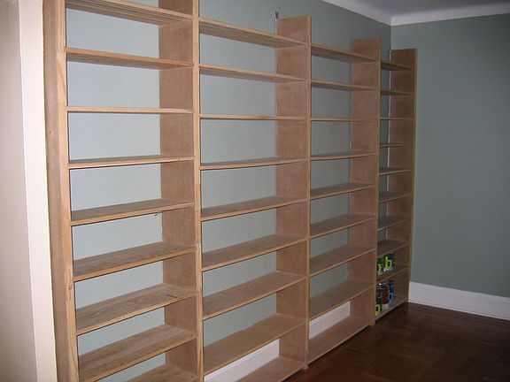 Built-in shelves