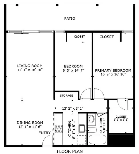 Floor plan 2 Bedroom