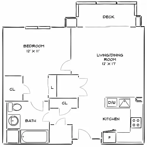 Floor plan Design 1C - W