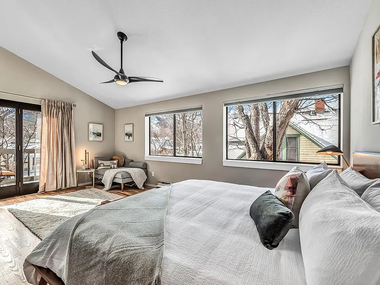 Master bedroom with king bed