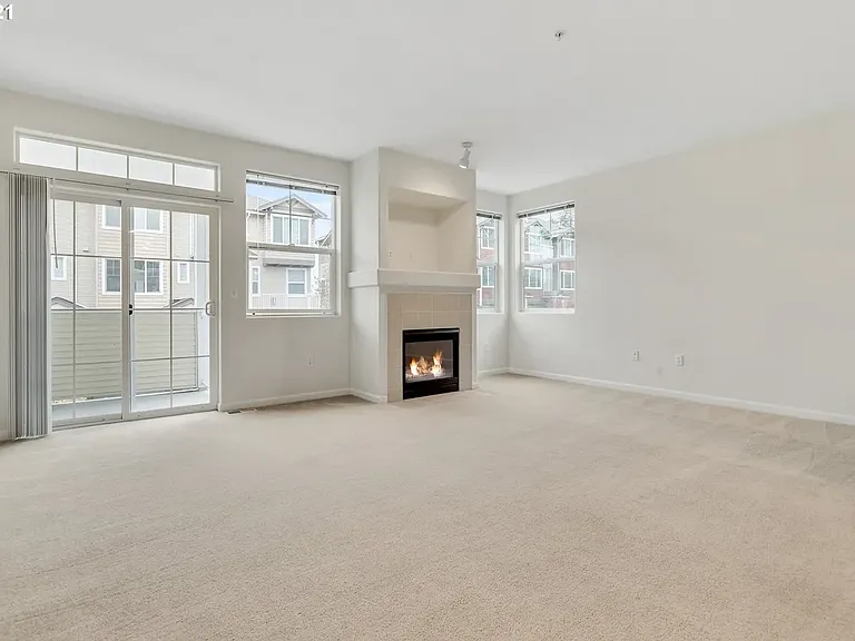 Living Room with cozy gas fireplace.