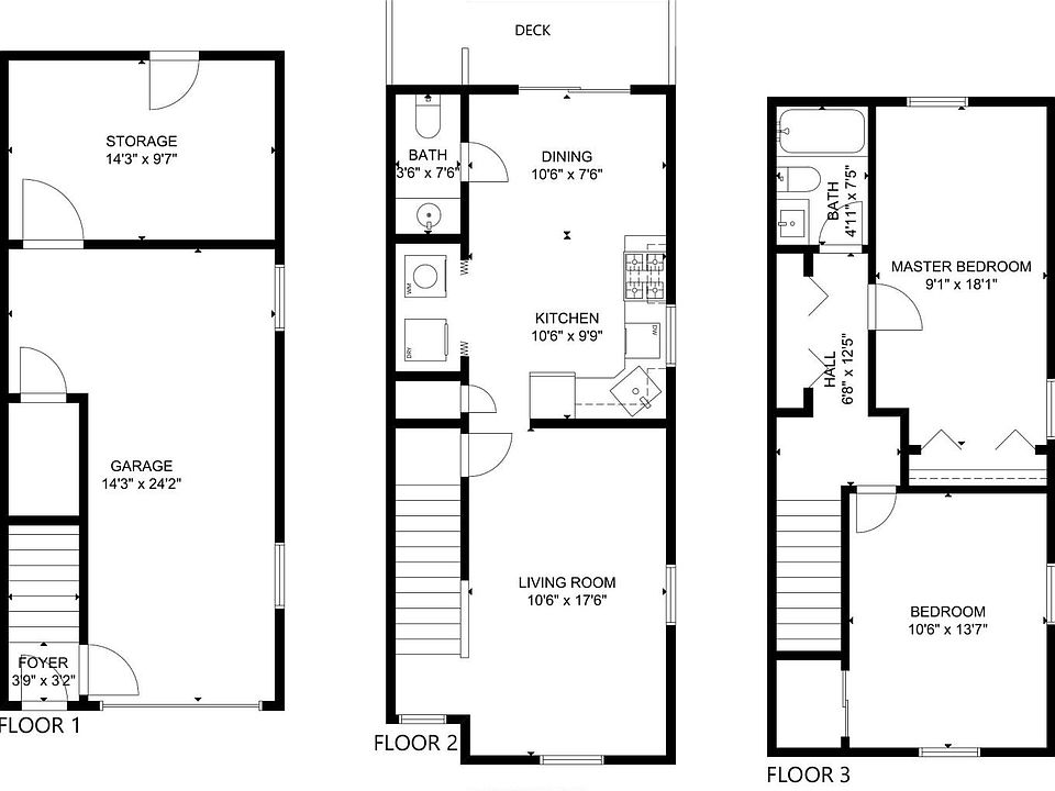 Three Story Layout