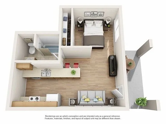 Floor plan Studio