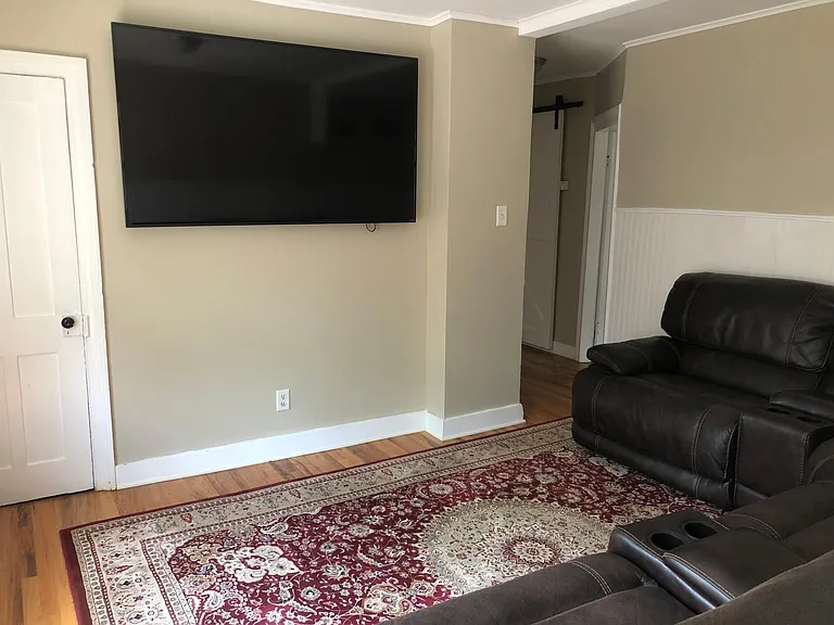 Living Room - 70" TV / Leather Power Reclining Sectional