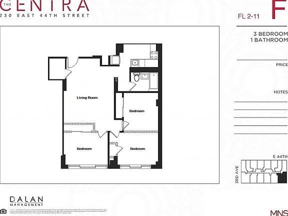 2nd image of 230 E 44th St #9F1