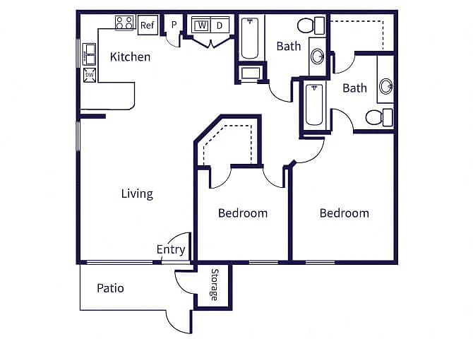 Floor plan B1_Fountains at Tidwell