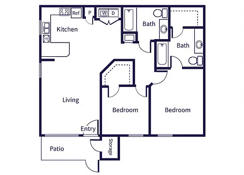 Floor plan B1_Fountains at Tidwell