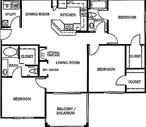 Plantation Park - The Ballantyne W/Patio - 2 Beds - 2 Baths - 1308 Sq. ft.