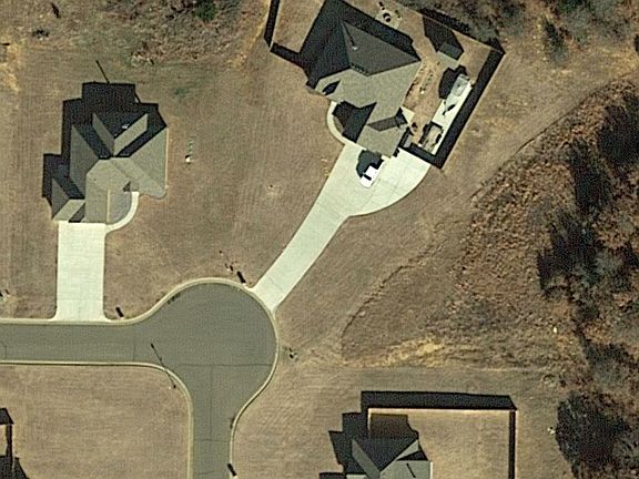 Aerial of house