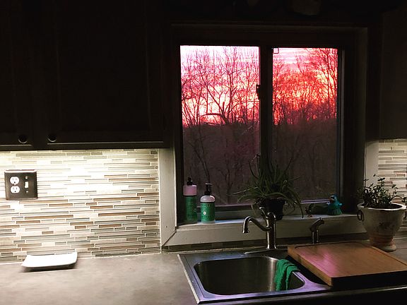 Sunset in the kitchen