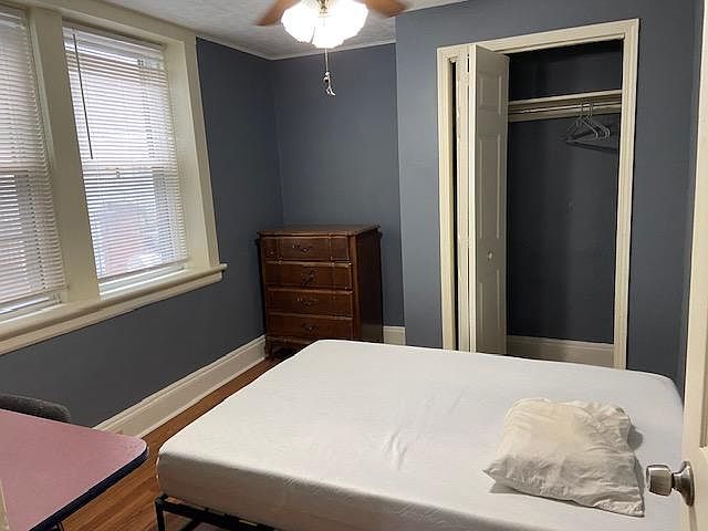 Smaller bedroom, is directly off the kitchen.