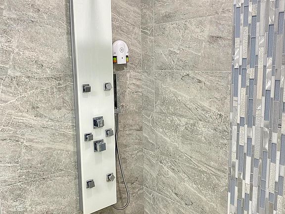 High end shower body and handle extension