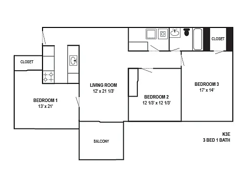 Floor plan K3E