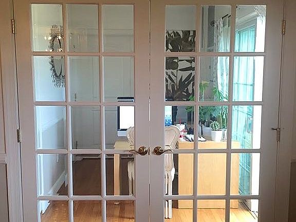 Den with french door