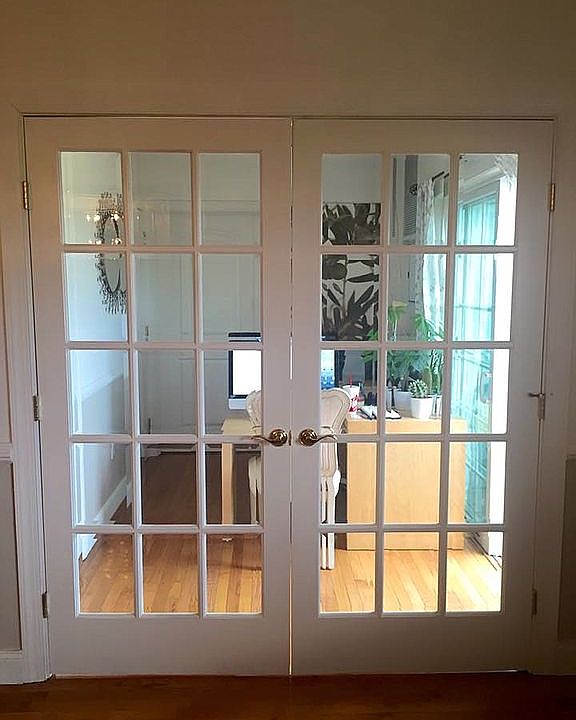 Den with french door