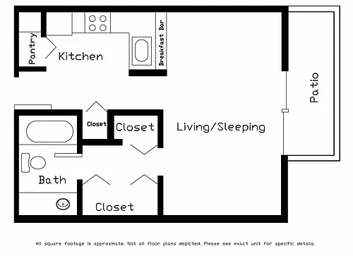 Floor plan Studio