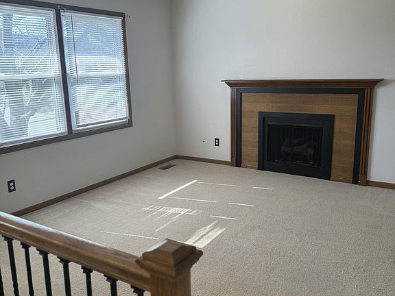 Living area with gas fireplace