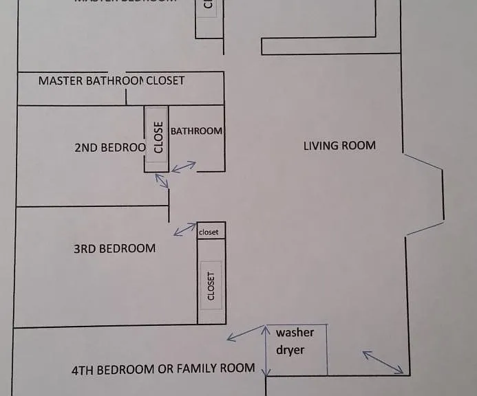 House Floor Plan ( not to scale)