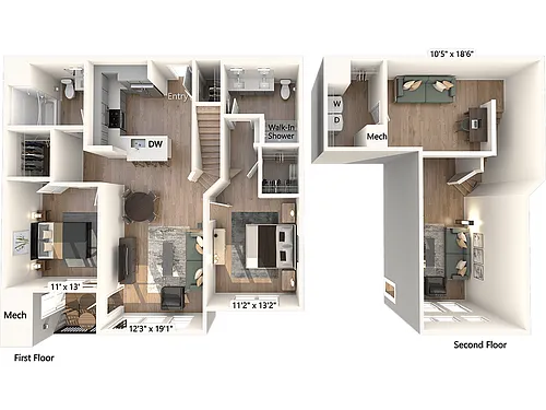Floor plan BM08L-1371sf-2405