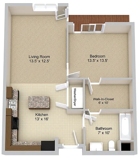 Floor plan 1X1