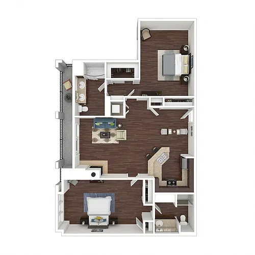 Floor plan B4A - The Villa at Marina Harbor